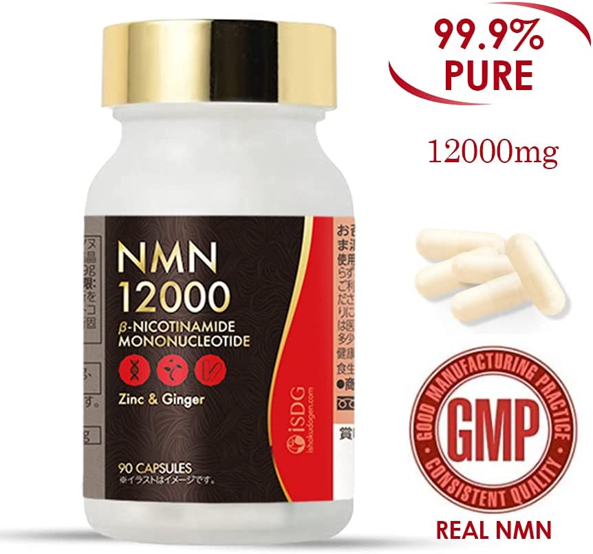ISDG NMN Stabilized Form 12000mg Supplement, 99.9% Highly Purified Nicotinamide Mononucleotide NAD+ 