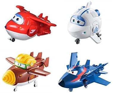 Super Wings US730204 Transforming Toy Figures, Jett Todd Astra & Agent Chase, Scale, 5