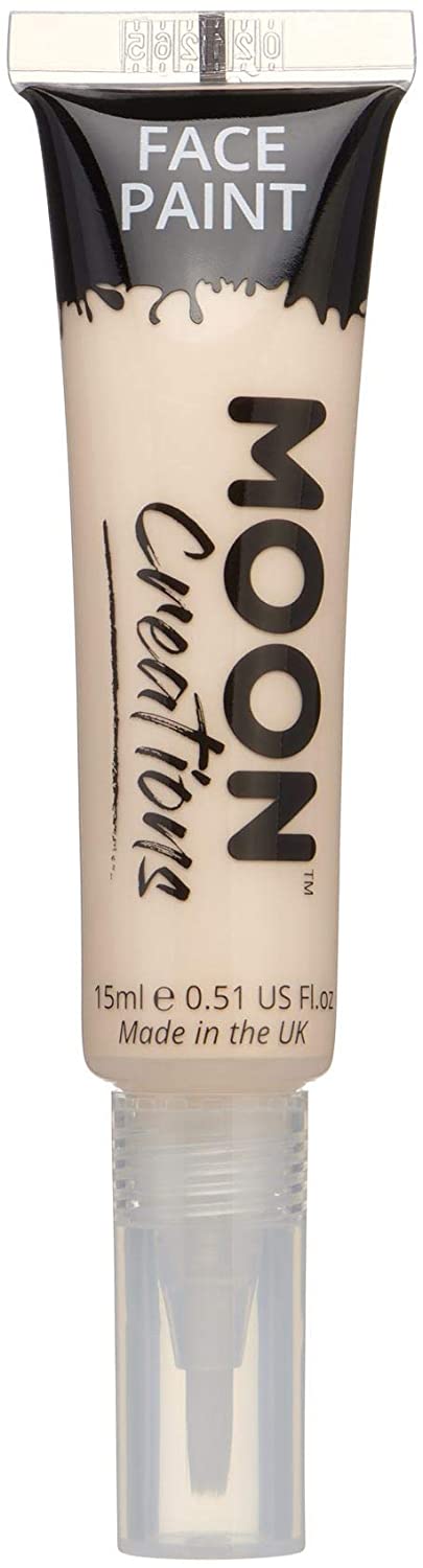 Moon Creations Face & Body Paint with Brush Applicator 0.50fl oz - Pale Skin