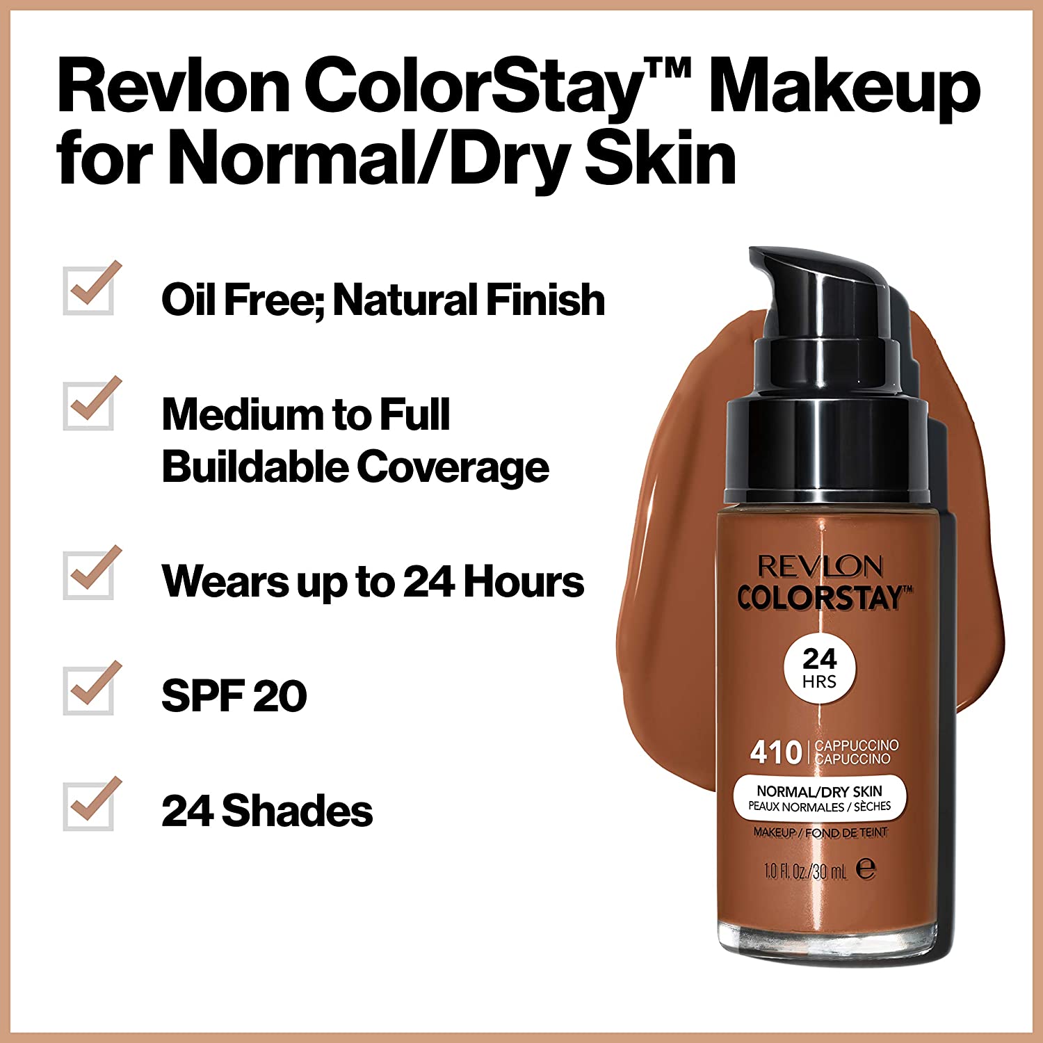REVLON ColorStay Makeup For Normal/Dry Skin, Buff, 1 Fl. Oz (Pack of 1) (309975415025)