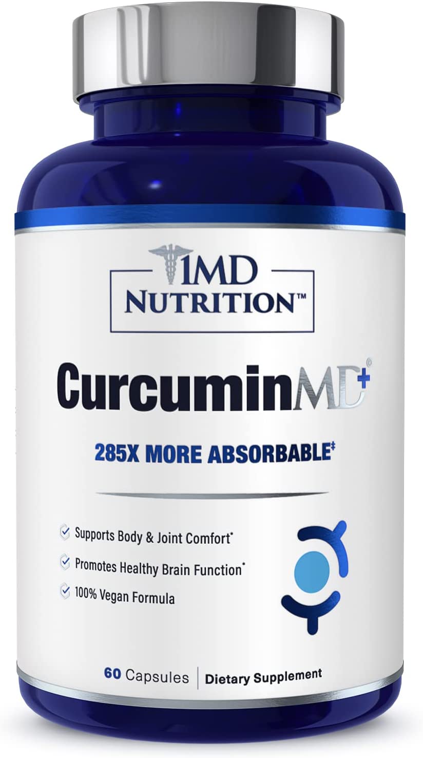 1MD Nutrition CurcuminMD Plus - Turmeric Curcumin with Boswellia Serrata - 285x More Absorbable | Jo