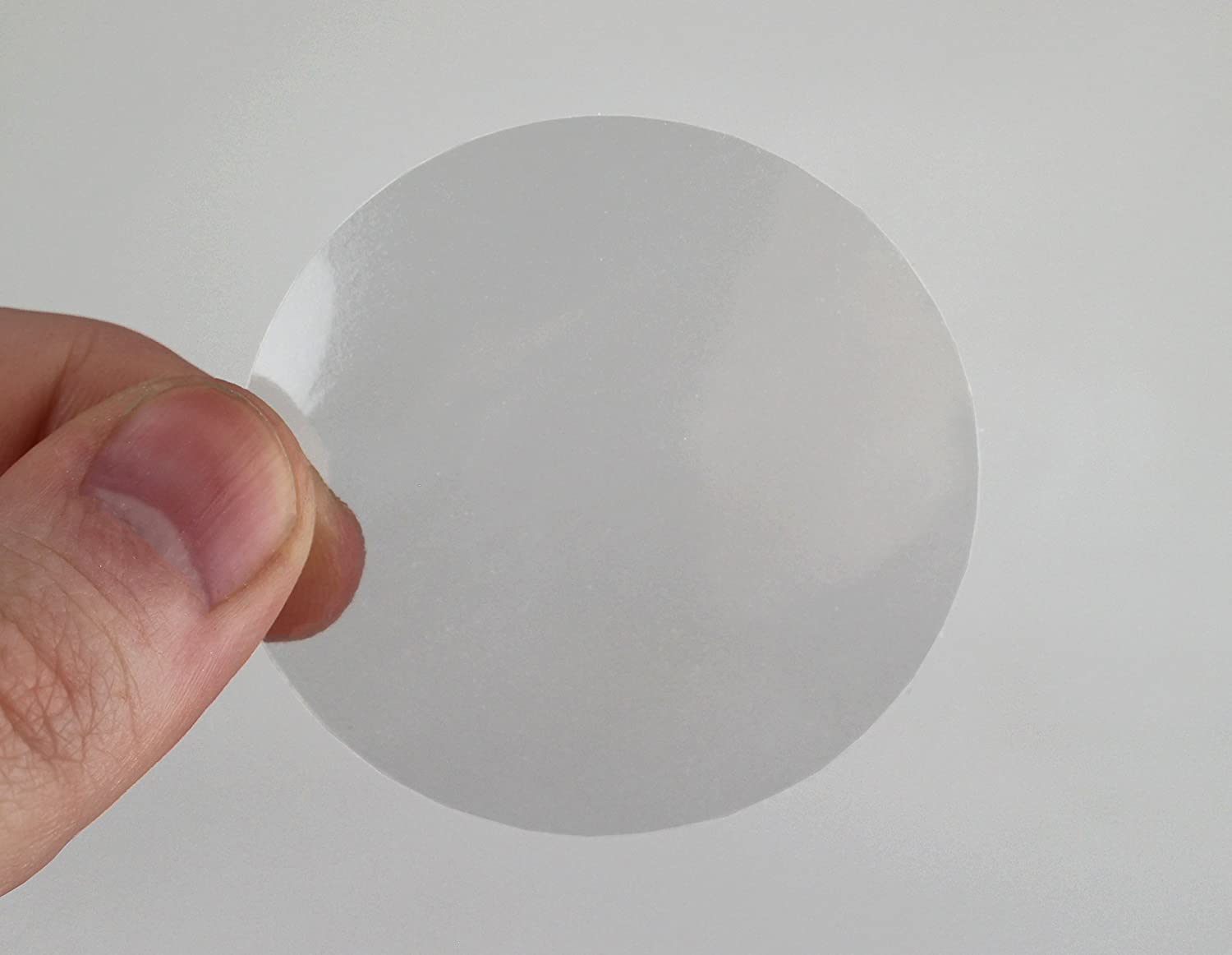 ChromaLabel 2 inch Round Clear Wafer Seals, 1000/Roll