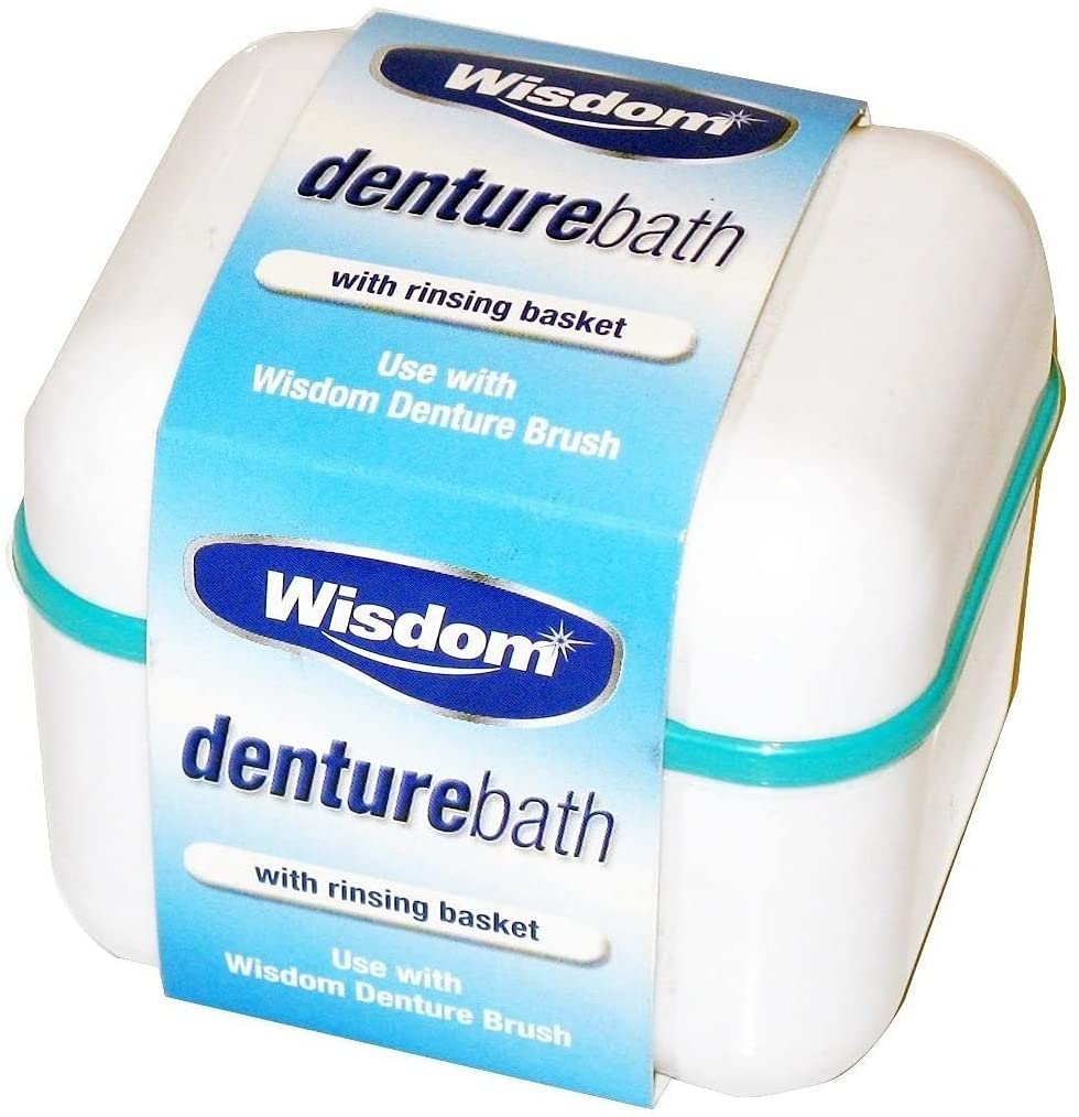 Wisdom Denture Bath with Rinsing Basket