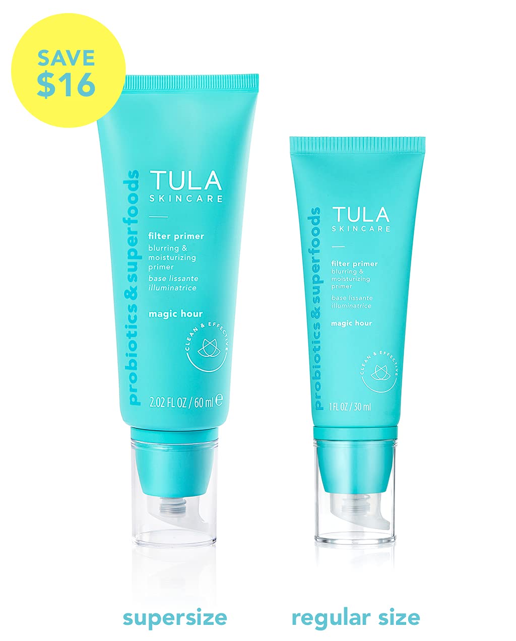 TULA Skin Care Supersize Filter Primer Blurring & Moisturizing Primer | Prime, Blur, Even Out & Prot