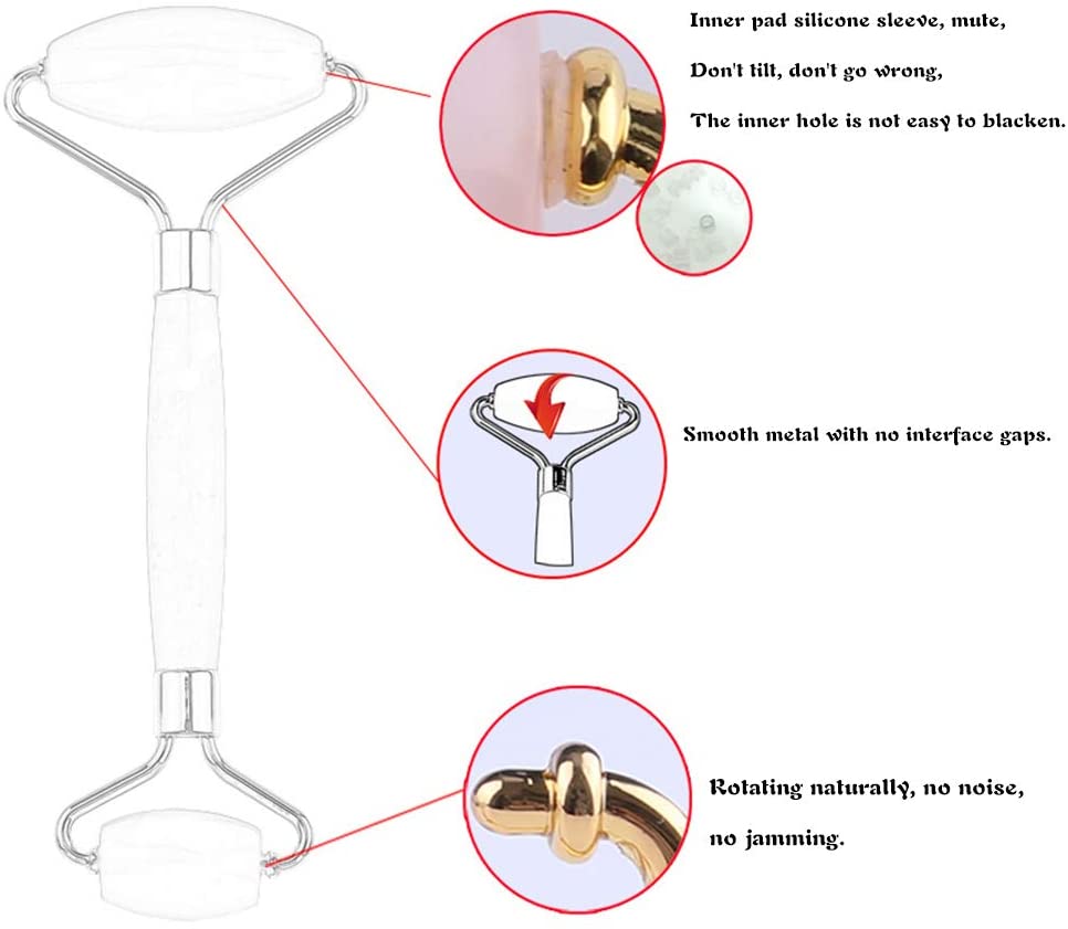 AINAAN Roller and Gua Sha Set-Facial Body Eyes Neck Massager Tool for Beautiful Skin Detox-Reduce Wr