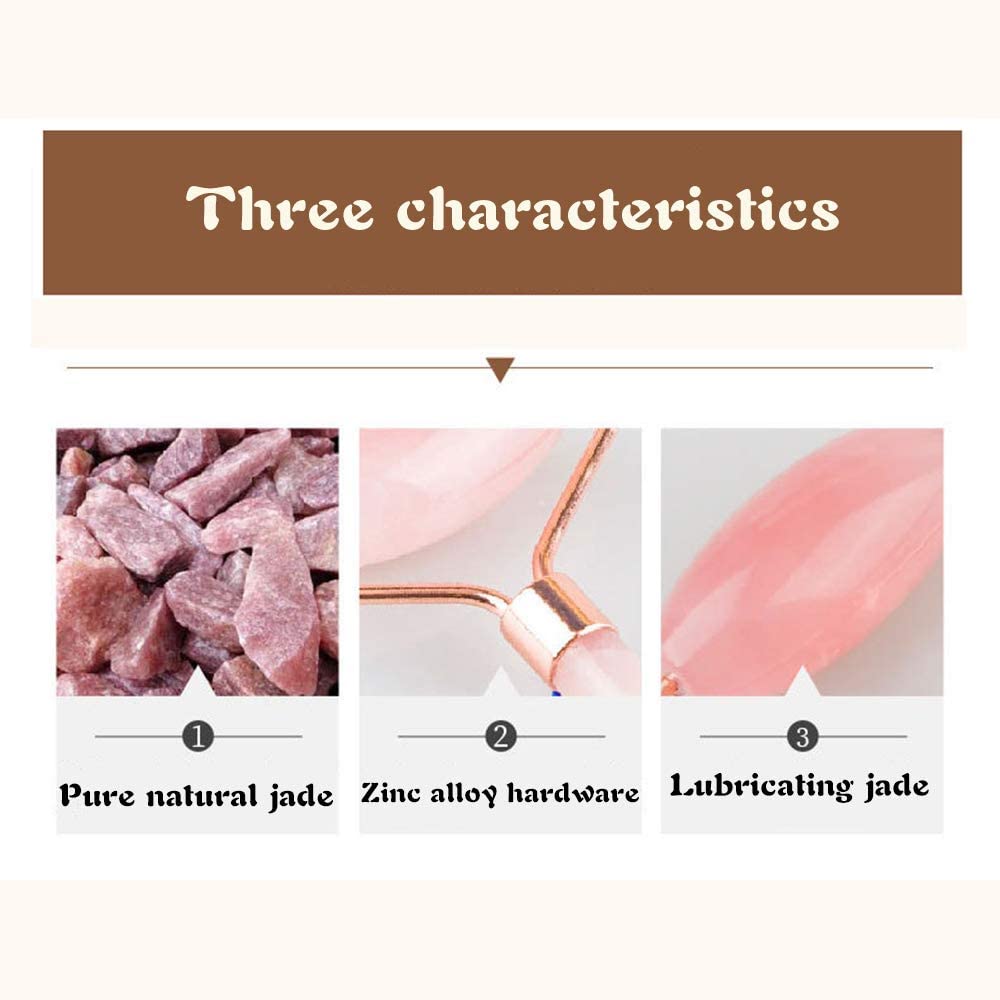 AINAAN Roller and Gua Sha Set-Facial Body Eyes Neck Massager Tool for Beautiful Skin Detox-Reduce Wr