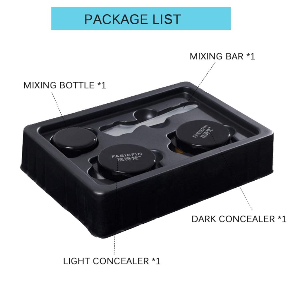 SUNSENT Tattoo Concealer Set,Waterproof and Long Lasting Cover Up Cream For Scar/Birthmarks/Tattoo/S