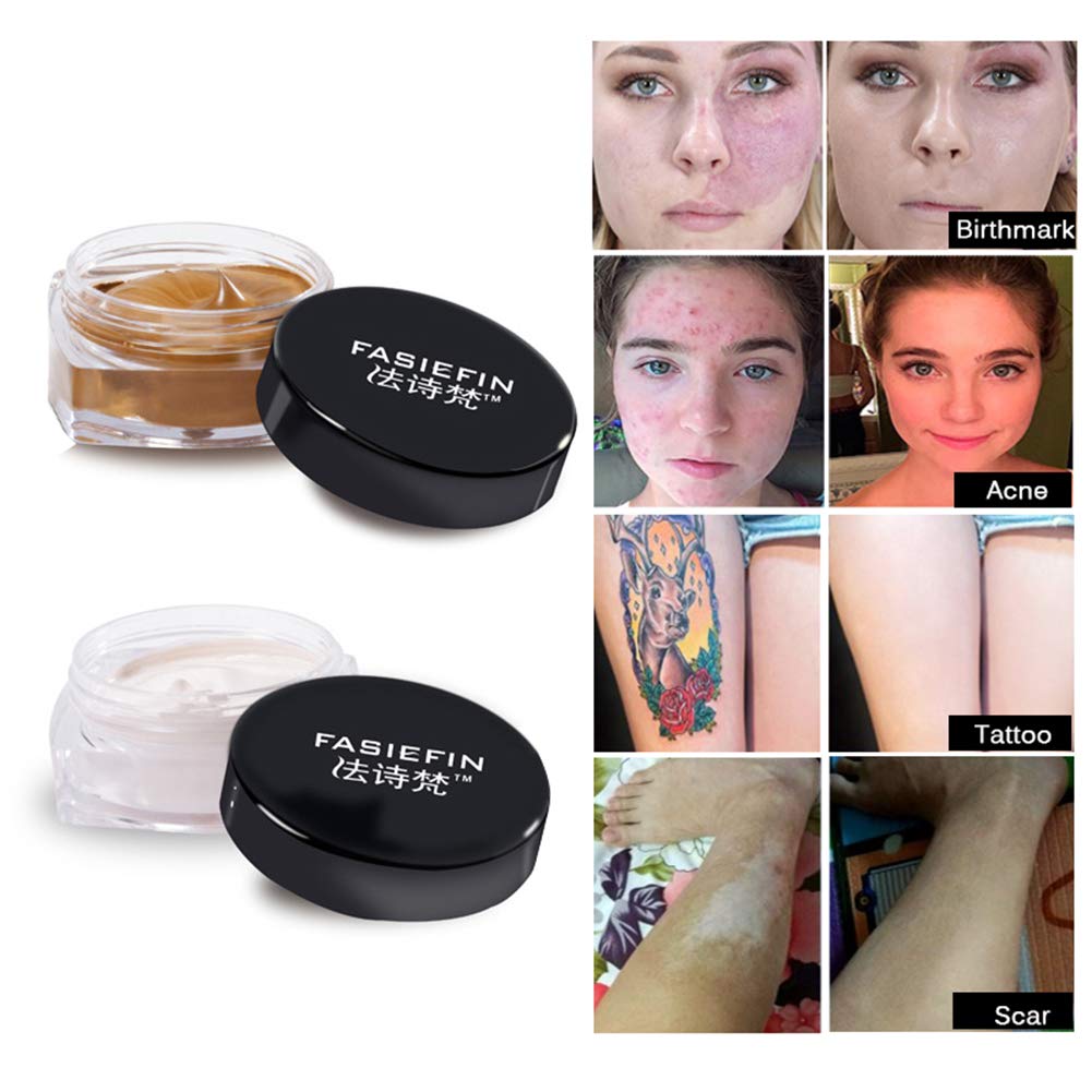SUNSENT Tattoo Concealer Set,Waterproof and Long Lasting Cover Up Cream For Scar/Birthmarks/Tattoo/S