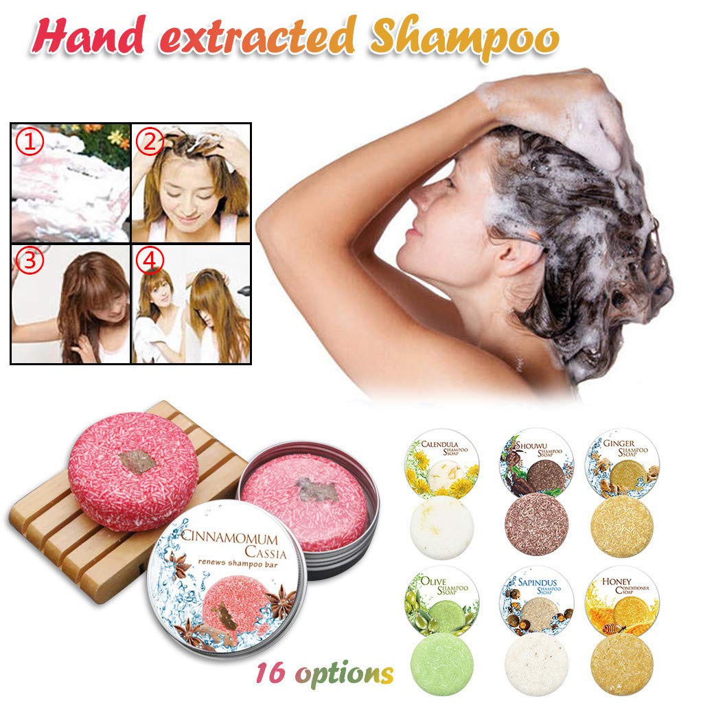 TOTAMALA Darkening Shampoo Bar - Natural Organic Solid Shampoo Soap for Treated Dry Damaged Hair Veg