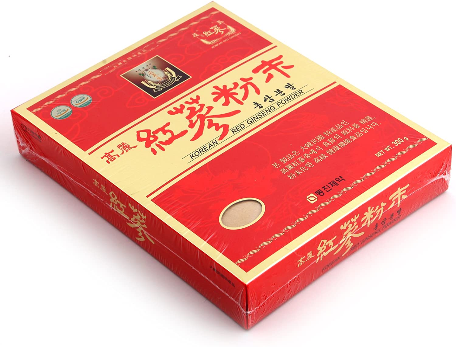 100% Korean Red Ginseng Roots Powder 300g(10.6oz), Panax Saponin, No Additives