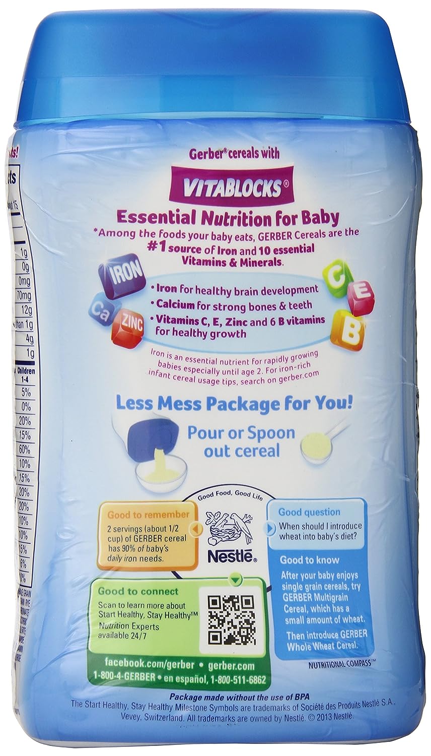 Gerber 1st Foods Baby Cereal - Multigrain - 8 oz