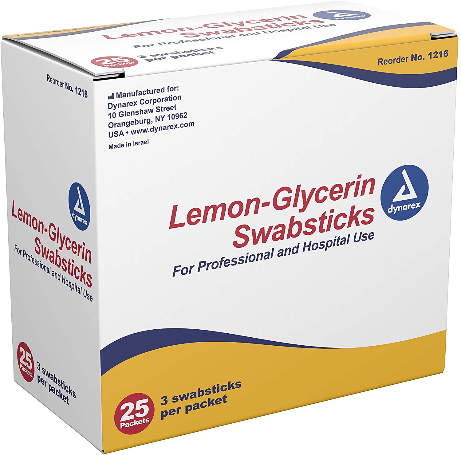 Lemon-Glycerin Swabsticks Case of 750