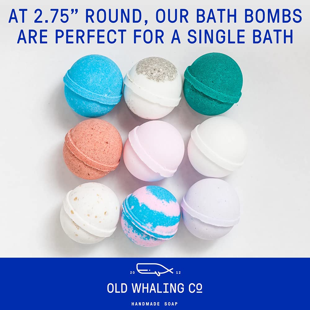 Old Whaling Co | Coastal Calm Bath Bomb | Soothing Fizz | Moisturize, Cleanse Skin | Calming Soak | 