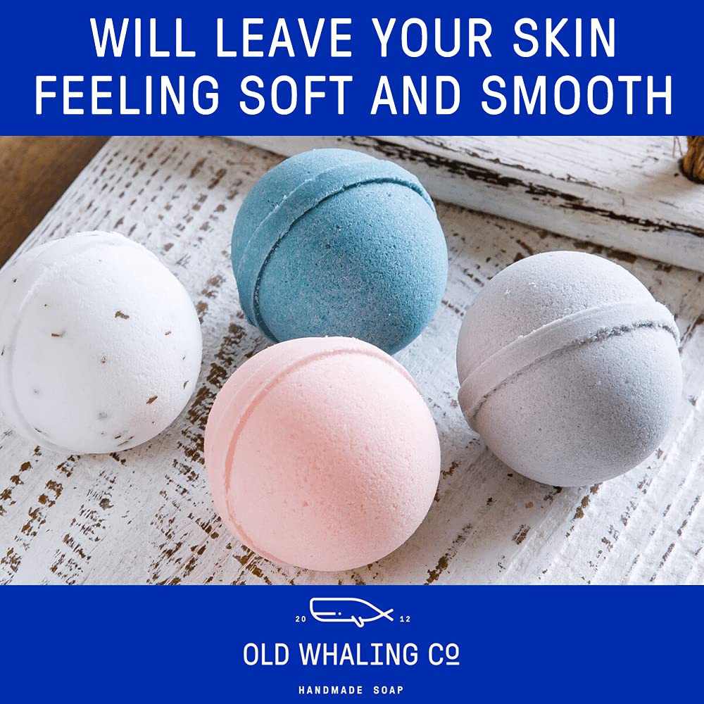 Old Whaling Co | Coastal Calm Bath Bomb | Soothing Fizz | Moisturize, Cleanse Skin | Calming Soak | 