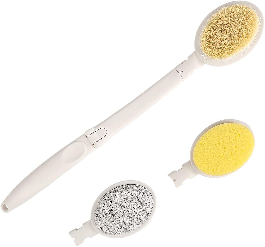 LFJ 3 in 1 Back Bath Brush Set for Shower, 19