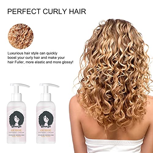 Bounzie Curl Boost Defining Cream Elastin Curly Hair Moisturizing Styling Repair Curling Essence Hai