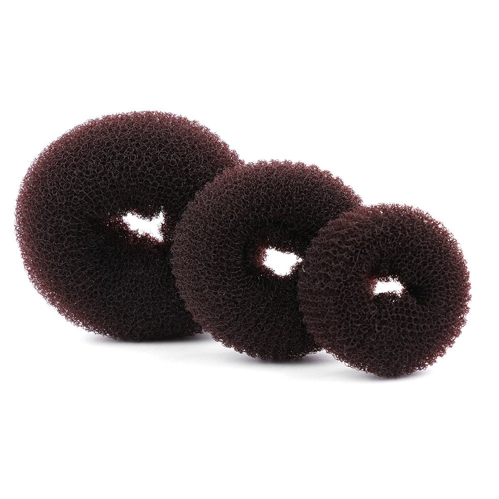 AnHua 3pcs Fashion Donut Hair Bun Ring Styler Maker Set Best Headbands Hair accessories Gift for Wom