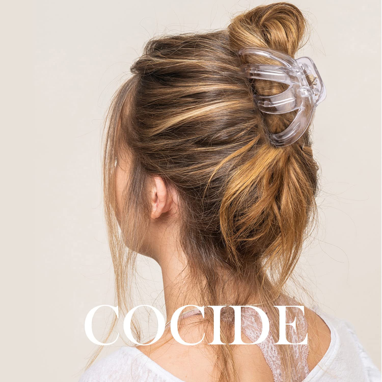 COCIDE 4PCS Joni Claw Hair Claw Clips for Women Acrylic Large Octopus Hair Clip Non-slip Big Spider 