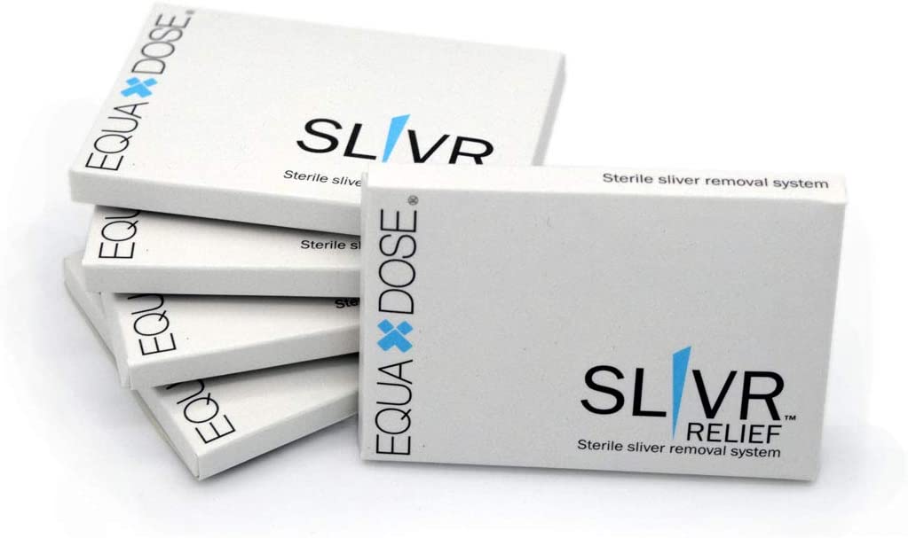 The Sliver Removal System from Slivr Relief. Safely Removes Splinters with Ease. Includes 5 Boxes (7
