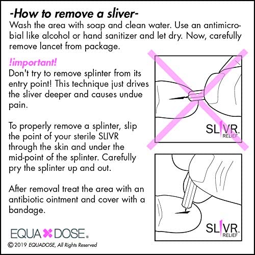 The Sliver Removal System from Slivr Relief. Safely Removes Splinters with Ease. Includes 5 Boxes (7