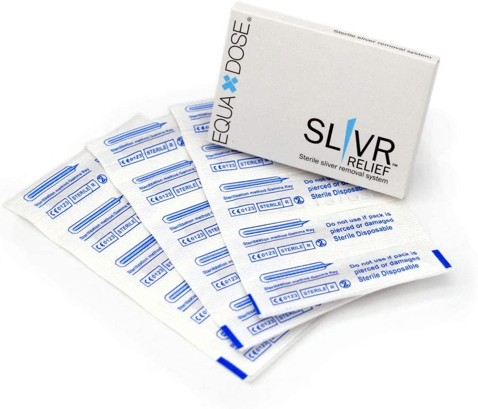 The Sliver Removal System from Slivr Relief. Safely Removes Splinters with Ease. Includes 5 Boxes (7