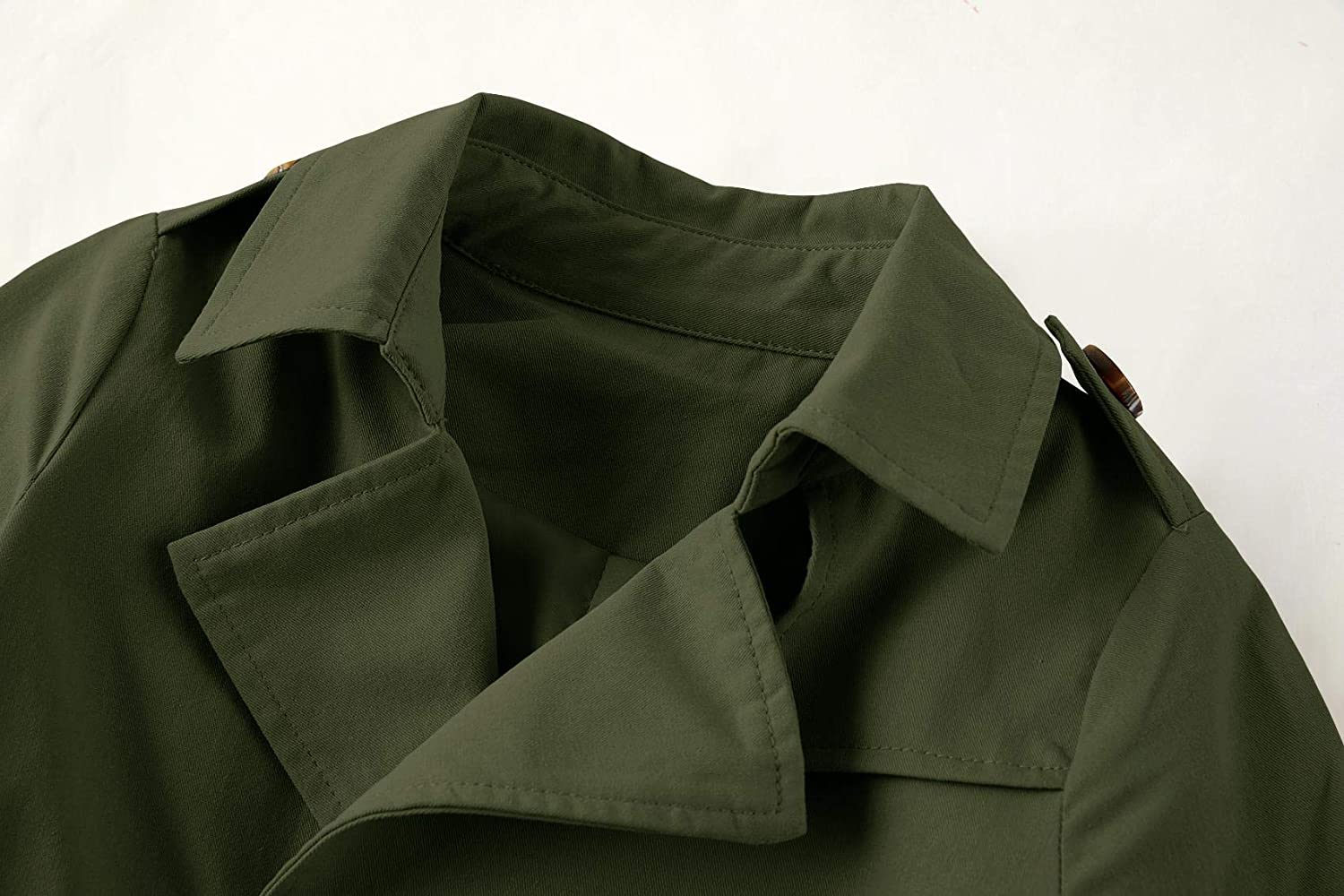 Makkrom Kids Baby Boys Girls Classic Trench Coat Jacket Toddler Double Breasted Belted Children Pea
