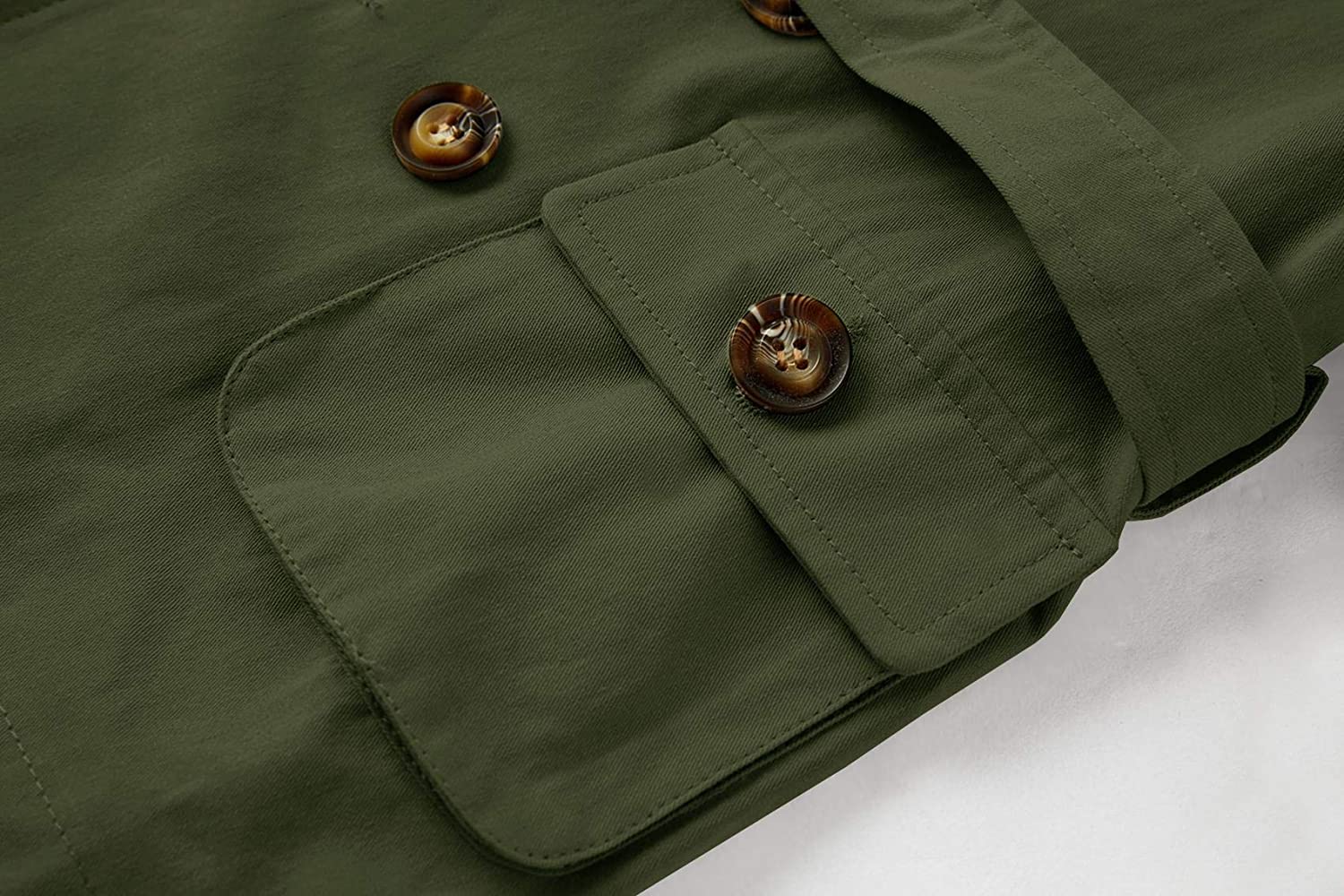 Makkrom Kids Baby Boys Girls Classic Trench Coat Jacket Toddler Double Breasted Belted Children Pea