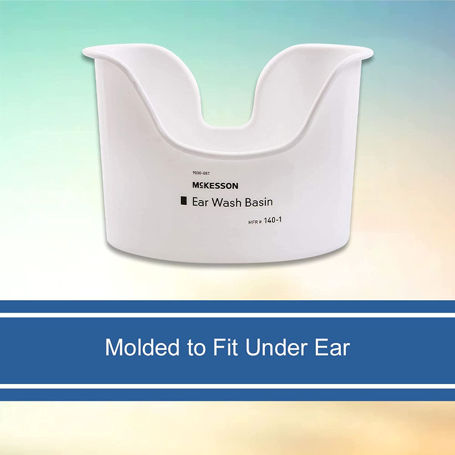 McKesson White Reusable Ear Wash Basin for Cleaning and Irrigation, 1 Count, 1 Pack