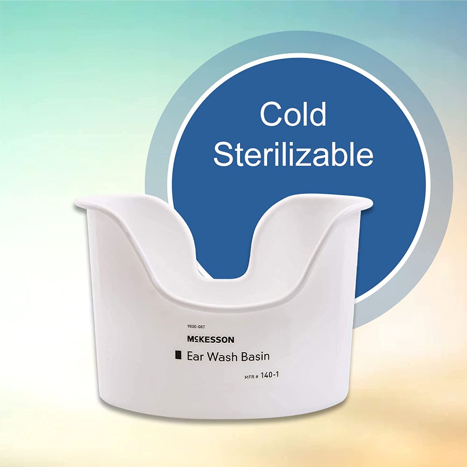 McKesson White Reusable Ear Wash Basin for Cleaning and Irrigation, 1 Count, 1 Pack