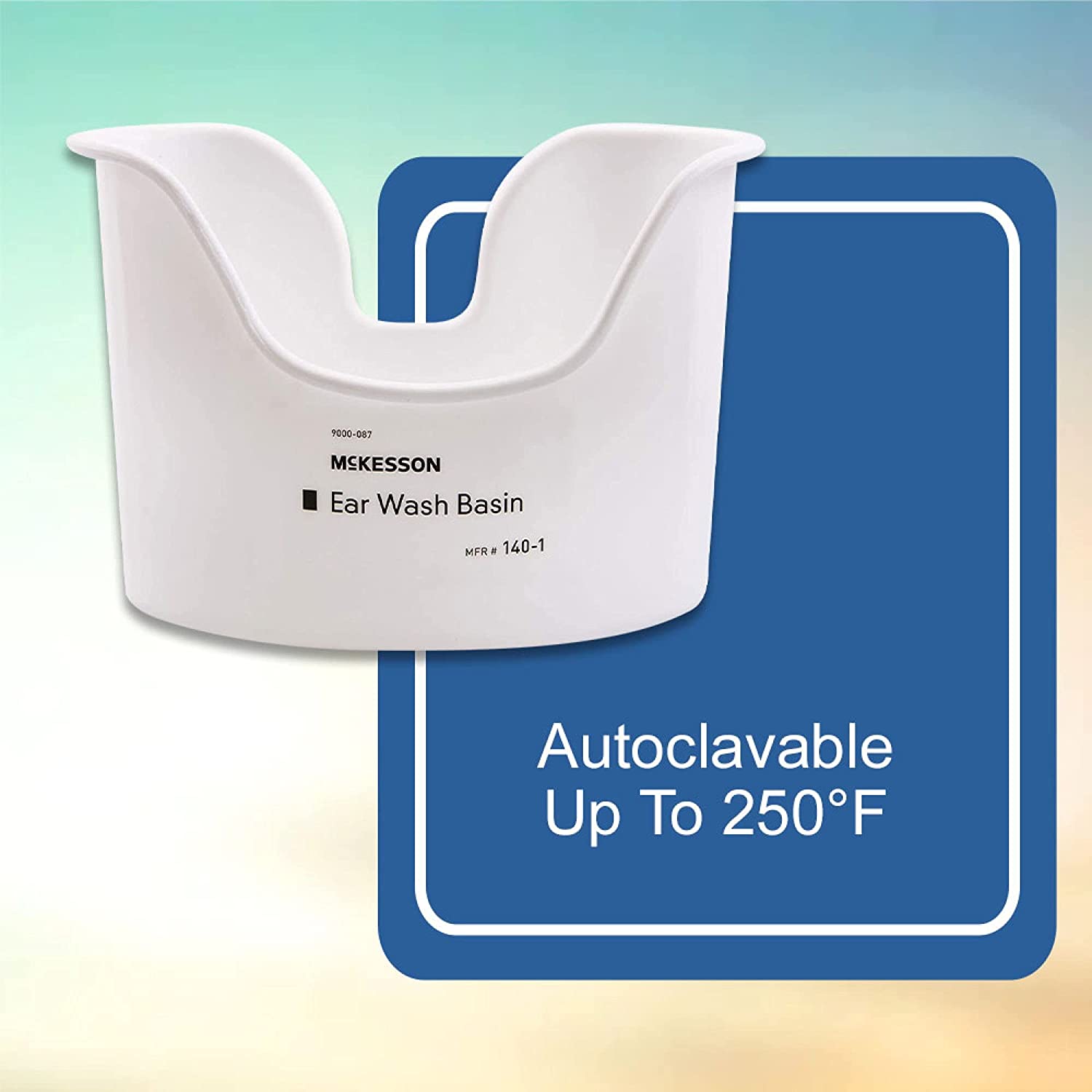 McKesson White Reusable Ear Wash Basin for Cleaning and Irrigation, 1 Count, 1 Pack