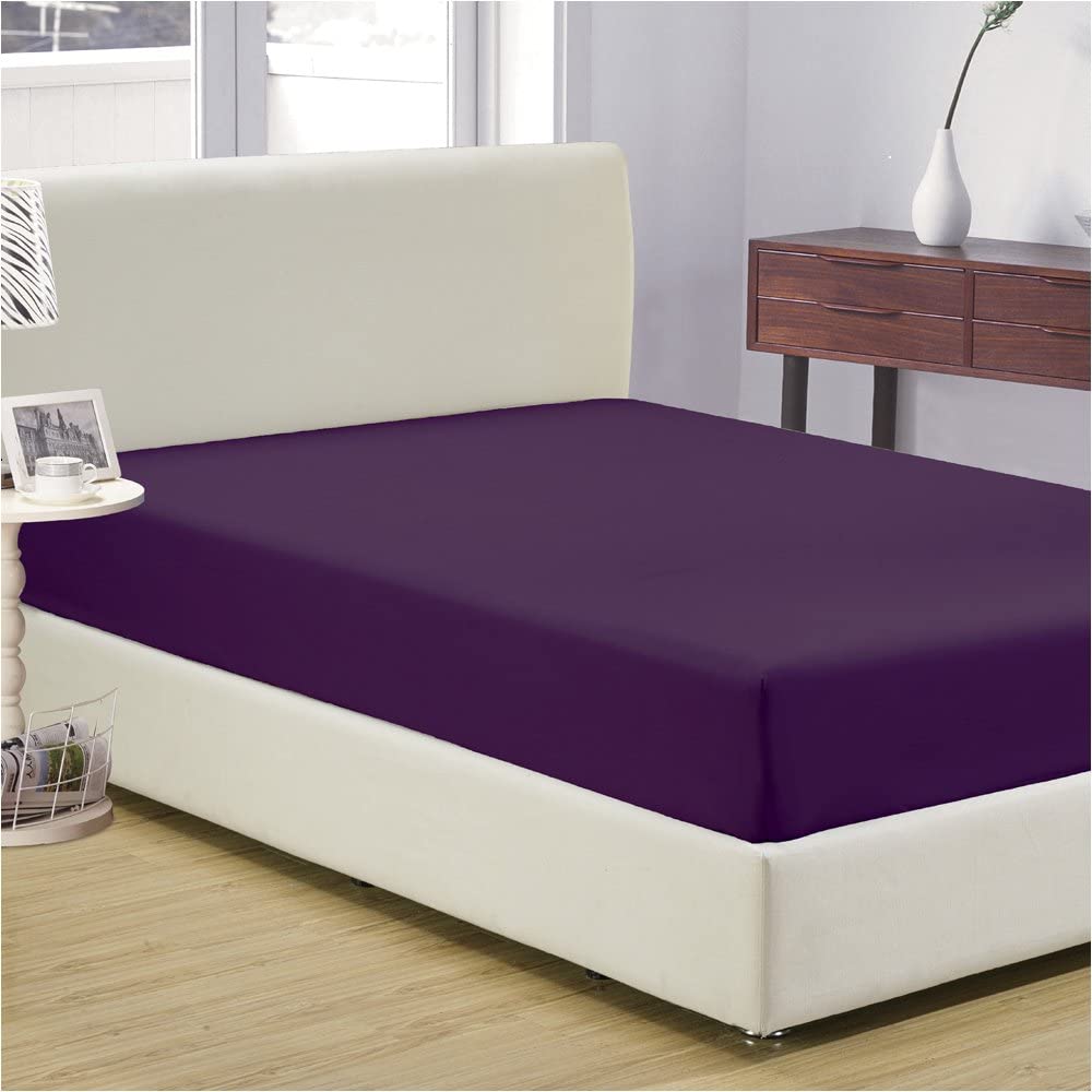 Mellanni King Fitted Sheet - Deep Pocket Cooling Sheets up to 16 inch - All Around Elastic - Hotel L
