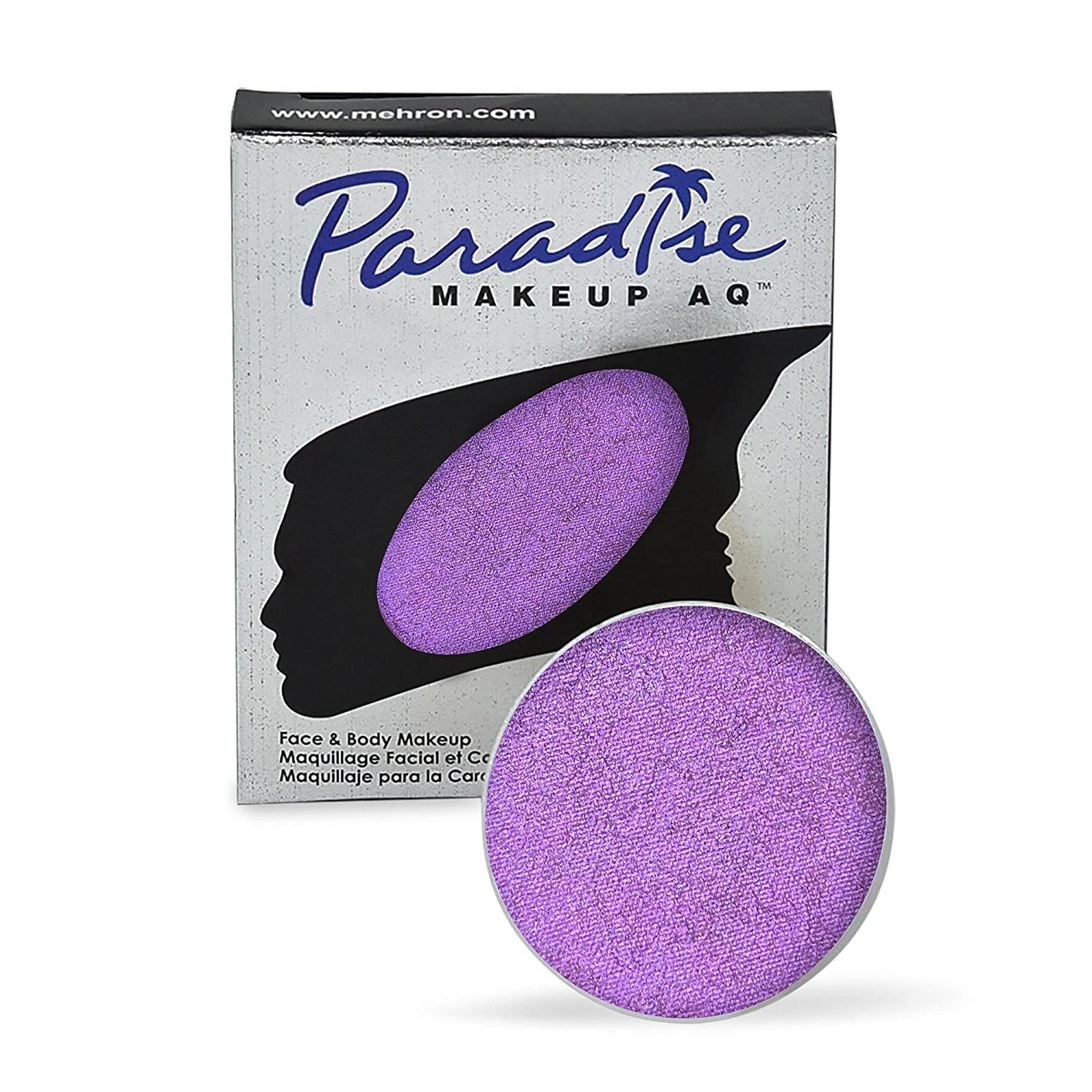 Mehron Makeup Paradise Makeup AQ Refill (.25 oz) (Metallic Purple)