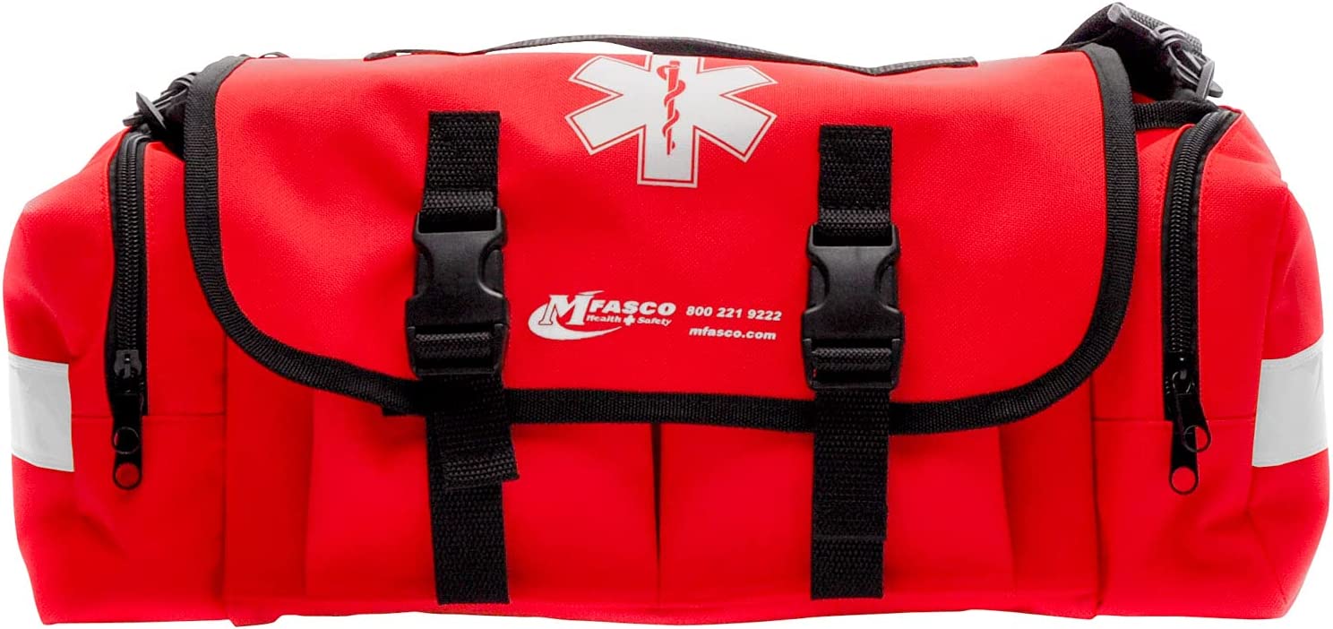 MFASCO - First Aid Kit - Complete Emergency Response Trauma Bag - for Natural Disasters - Red