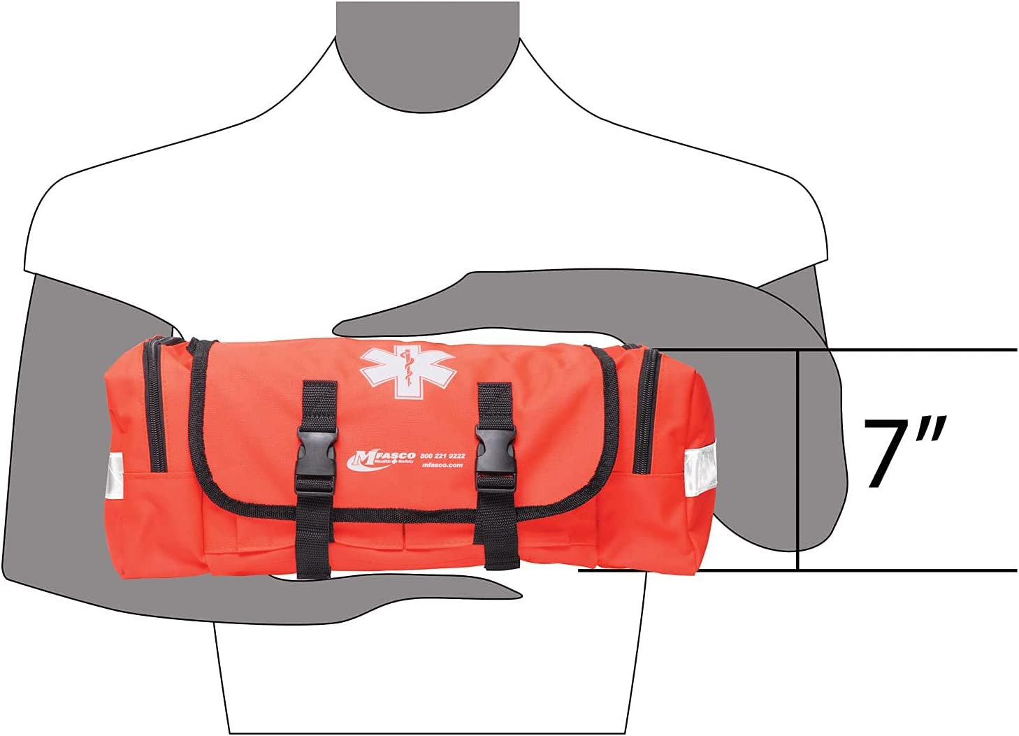 MFASCO - First Aid Kit - Complete Emergency Response Trauma Bag - for Natural Disasters - Red