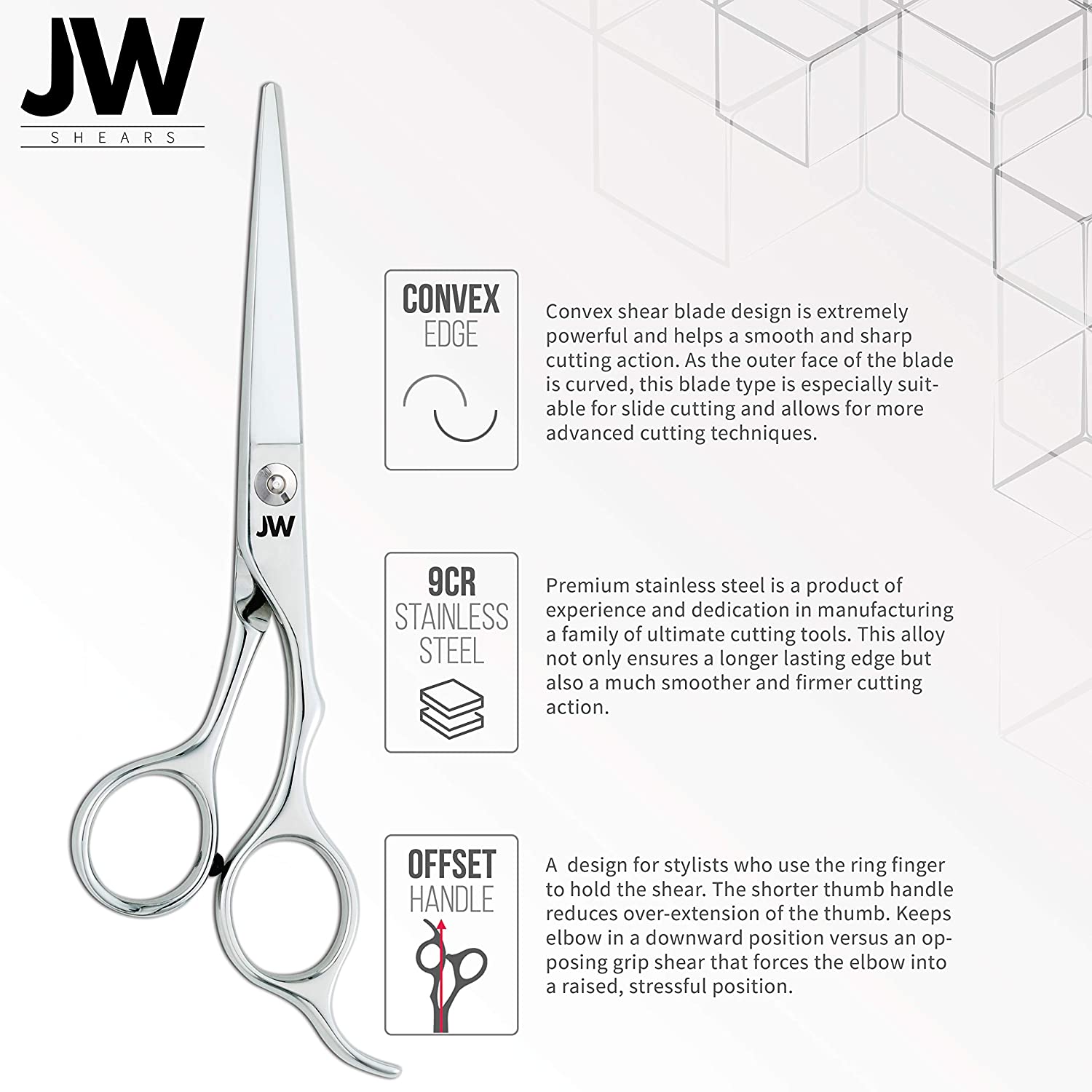JW Professional Shears Razor Edge Series - Barber & Hair Cutting Scissors/Shears Japanese Stainless 