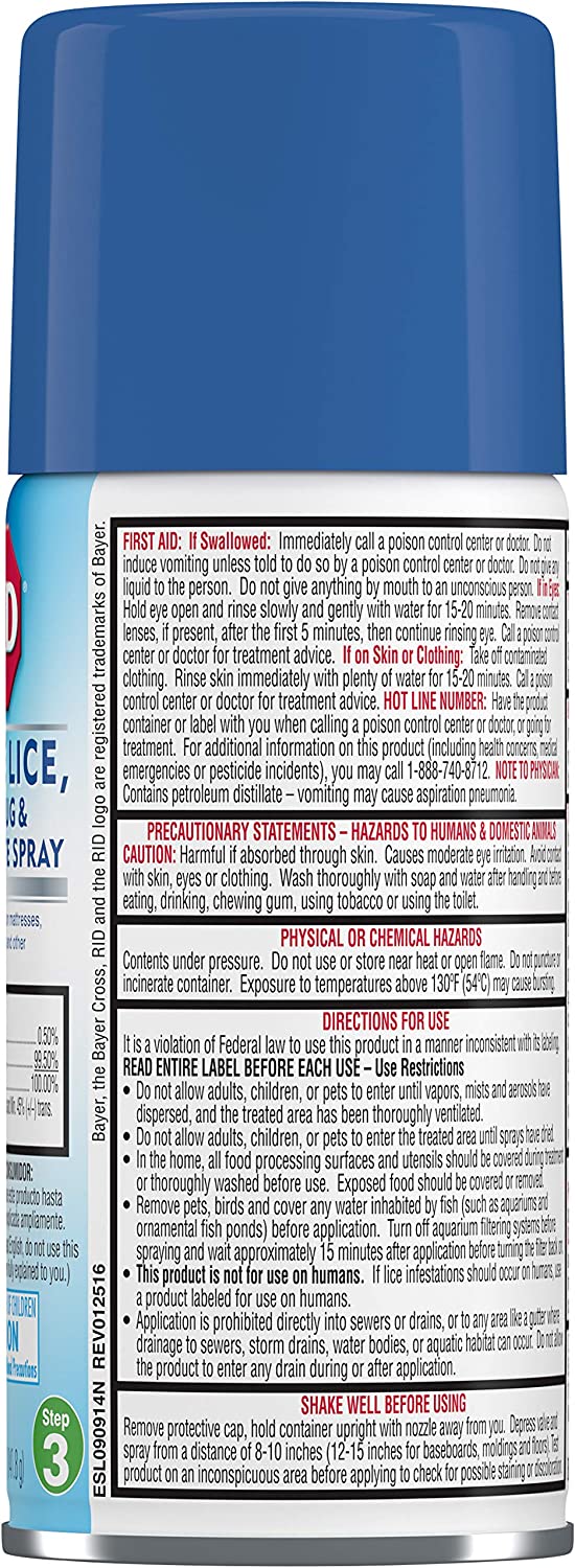 Rid Home Lice, Bedbug And Dust Mite Spray - 5 Ounces