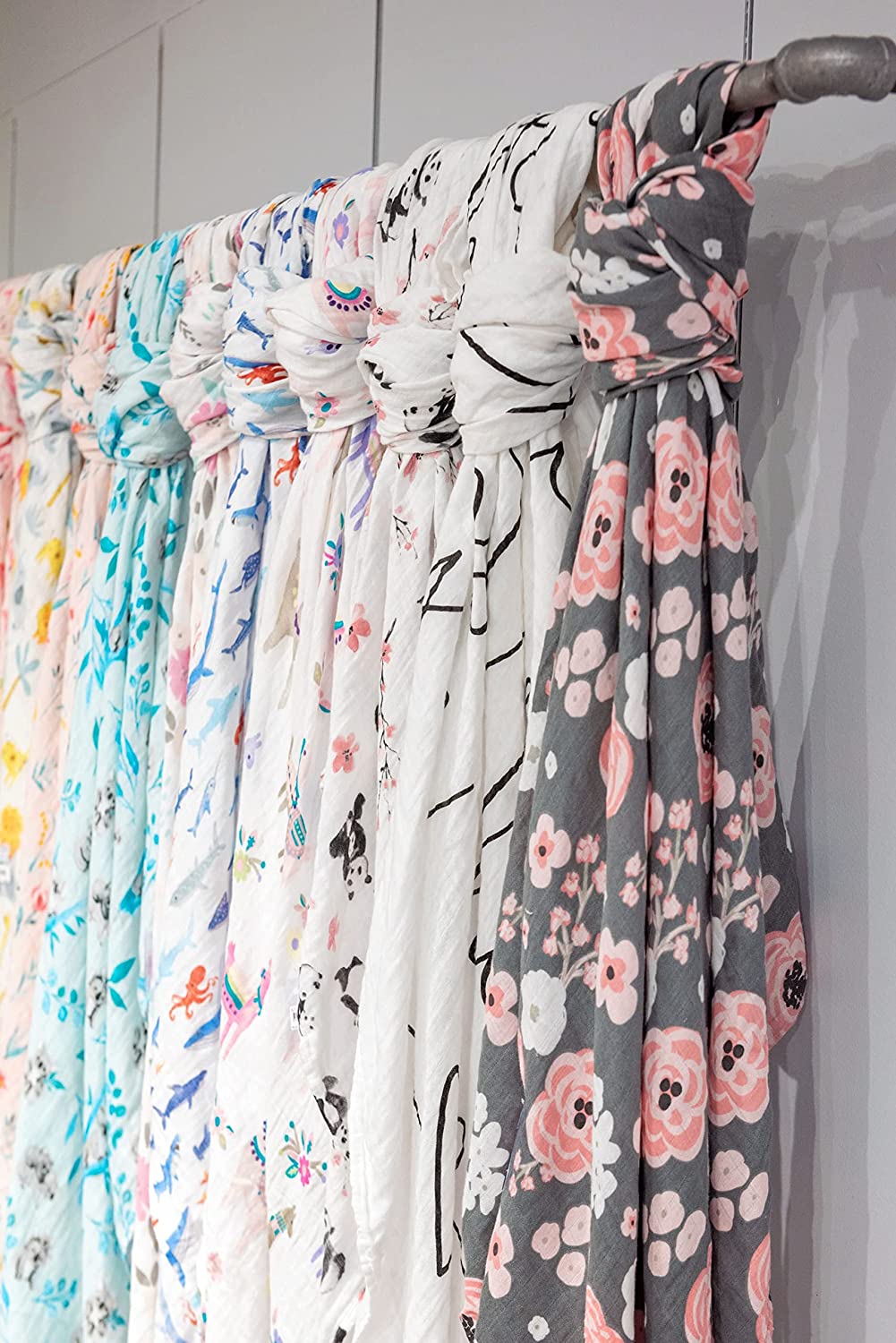 Stephen Joseph, Unisex Baby Cotton Muslin Swaddle Blanket, Sketch