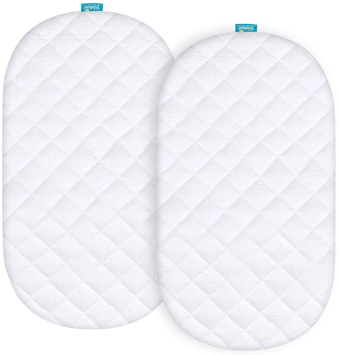 Biloban Waterproof Mattress Protector, Quilted Mattress Cover and 100% Jersey Knit Cotton Bassinet S