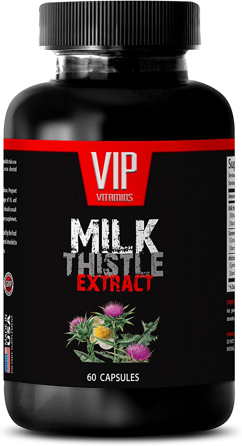Anti-Aging Capsules - Milk Thistle 175MG - Milk Thistle Combination - 1 Bottle (60 Capsules)