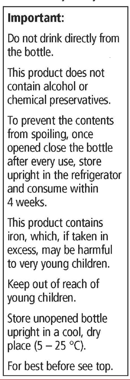 Flora, Floradix Iron + Herbs, Natural Liquid Iron Supplement, 17 fl Ounce (500 ML)
