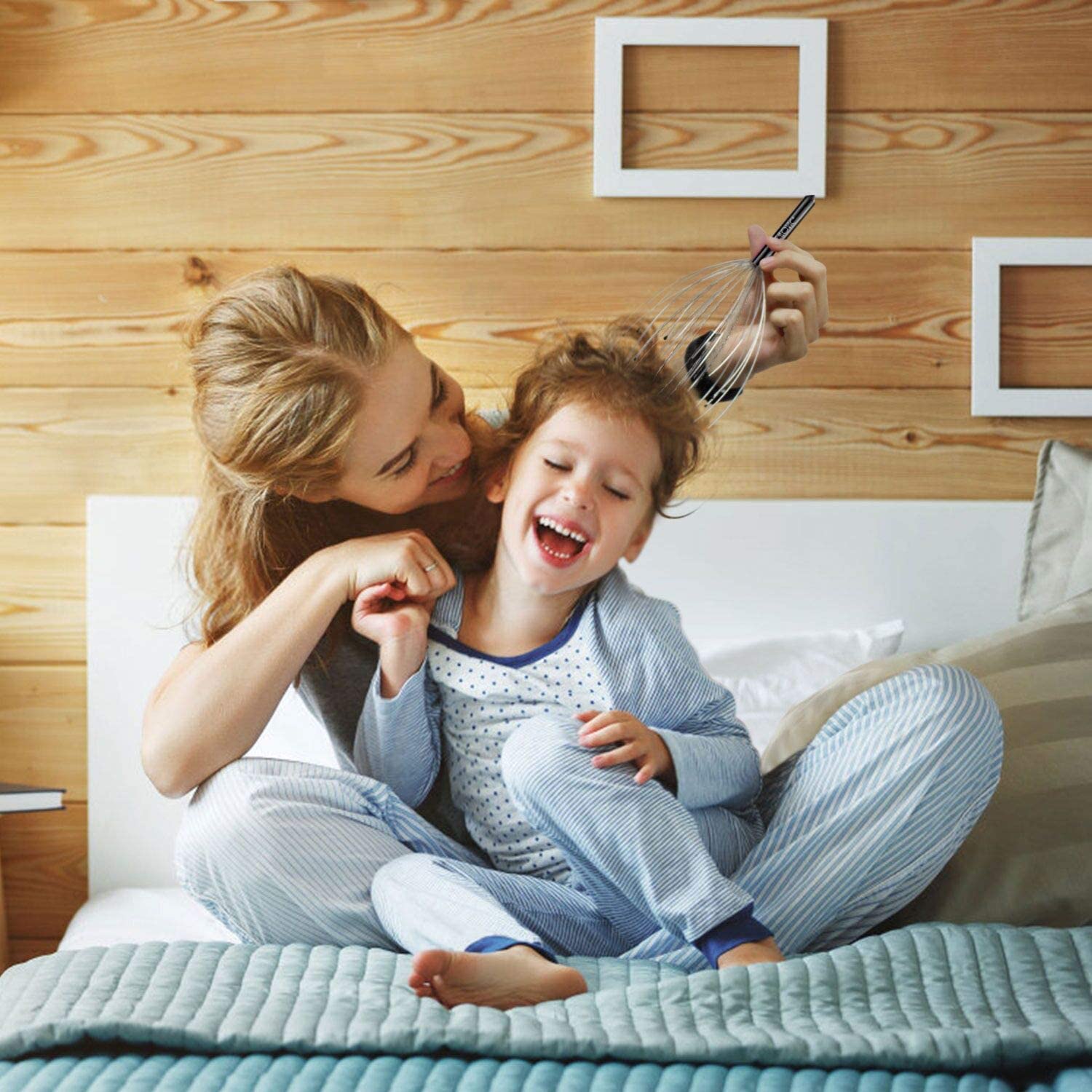 NICEMOVIC 2 Pack Scalp Head Massager with 20 Fingers Scalp Head Scratcher for Hair Stimulation Body 