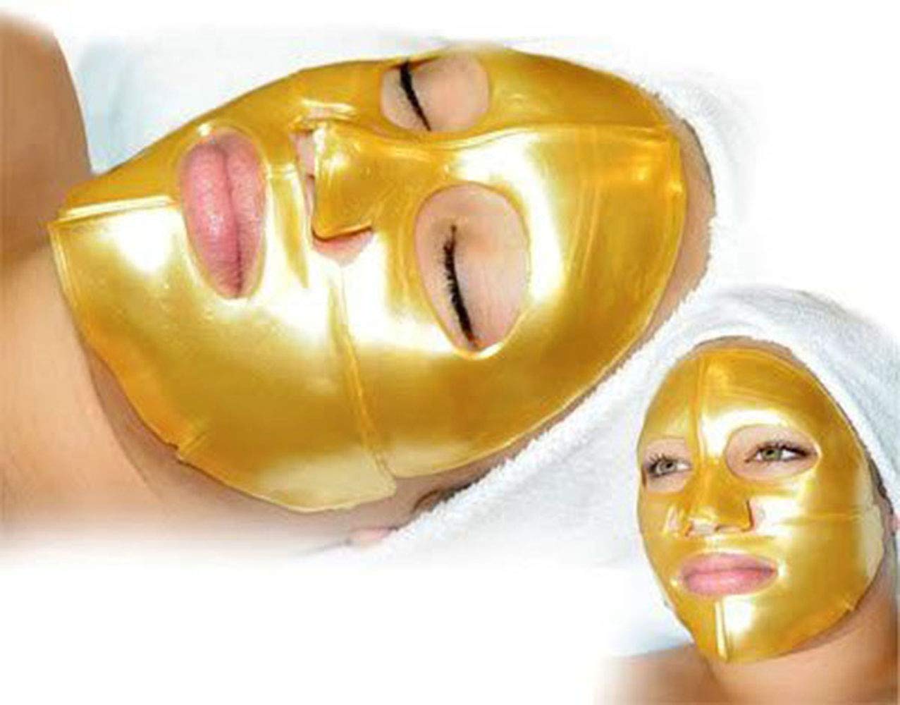 Luxurious 24k Nano Gold Collagen Crystal Facial Mask 5 Packs