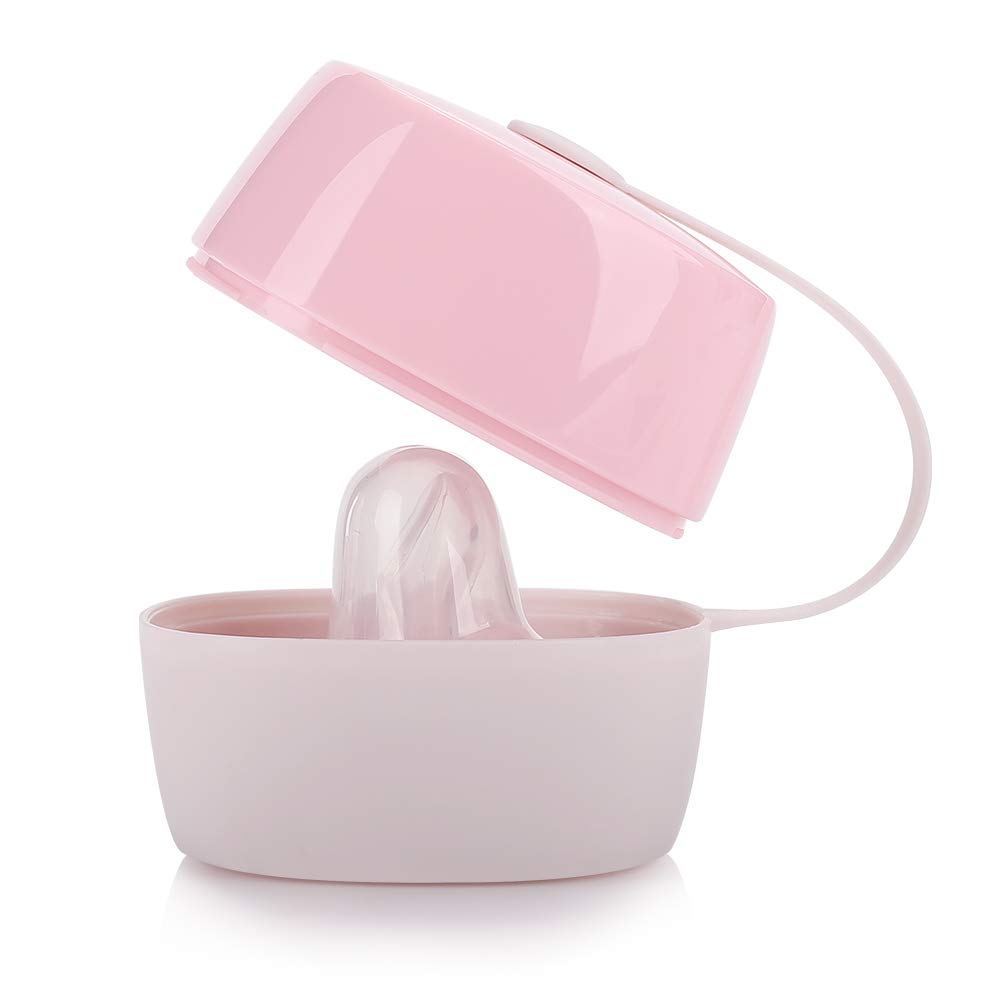 Accmor Pacifier Case, Pacifier Holder, Baby Pacifier Box for Travel, BPA Free, 2 Pack