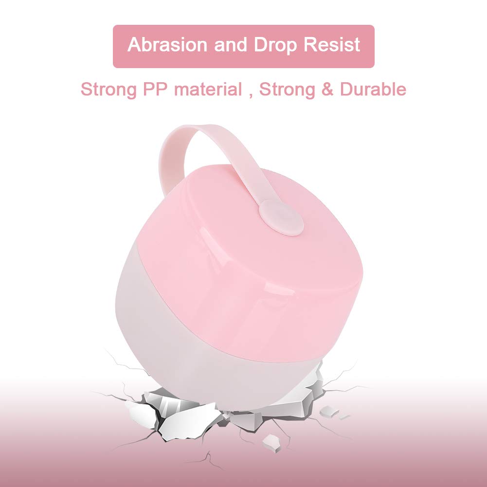 Accmor Pacifier Case, Pacifier Holder, Baby Pacifier Box for Travel, BPA Free, 2 Pack