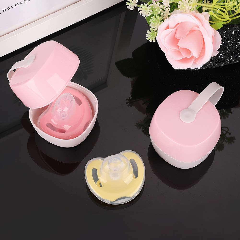 Accmor Pacifier Case, Pacifier Holder, Baby Pacifier Box for Travel, BPA Free, 2 Pack