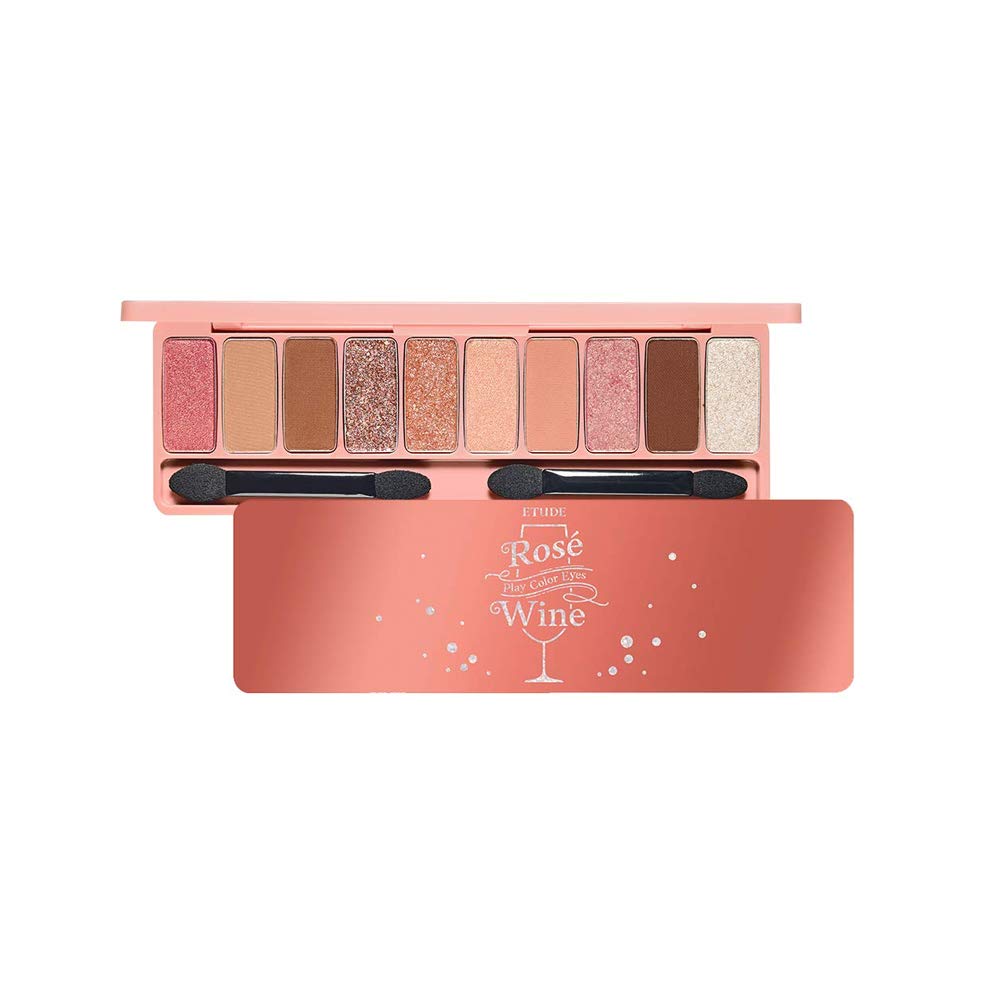 ETUDE HOUSE Play Color Eyes #Rose Wine | Vivid 10 Color Eye Shadow Palette that Consists of Matte, S