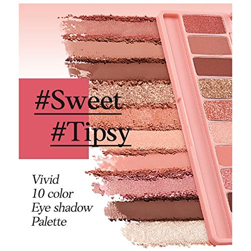 ETUDE HOUSE Play Color Eyes #Rose Wine | Vivid 10 Color Eye Shadow Palette that Consists of Matte, S