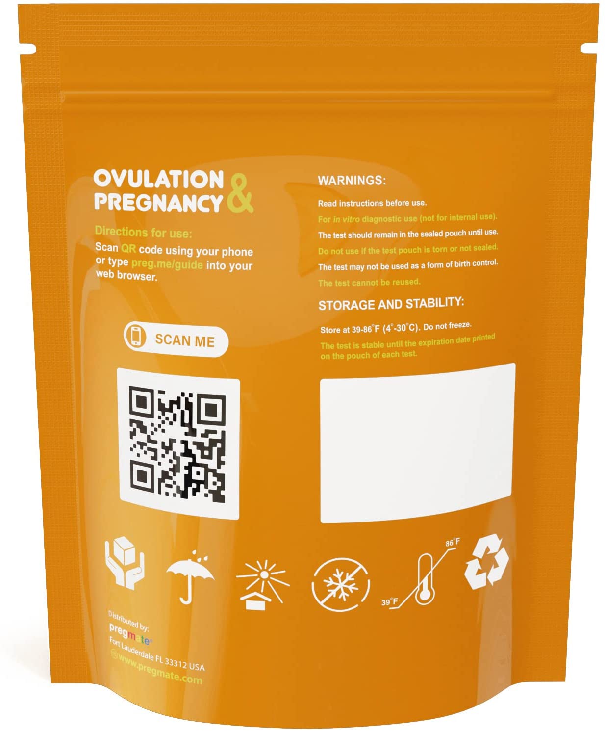 Pregmate 60 Ovulation and 30 Pregnancy Test Strips Predictor Kit