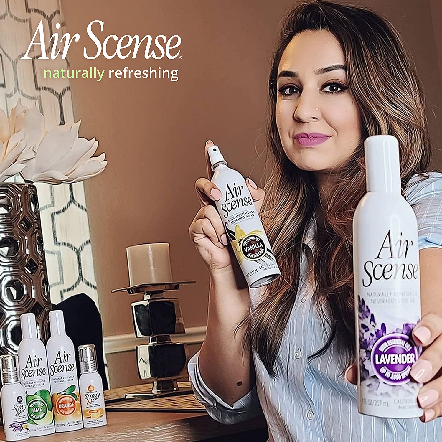 Air Scense Essential Oil Air Freshener, Vanilla, 7 Ounce