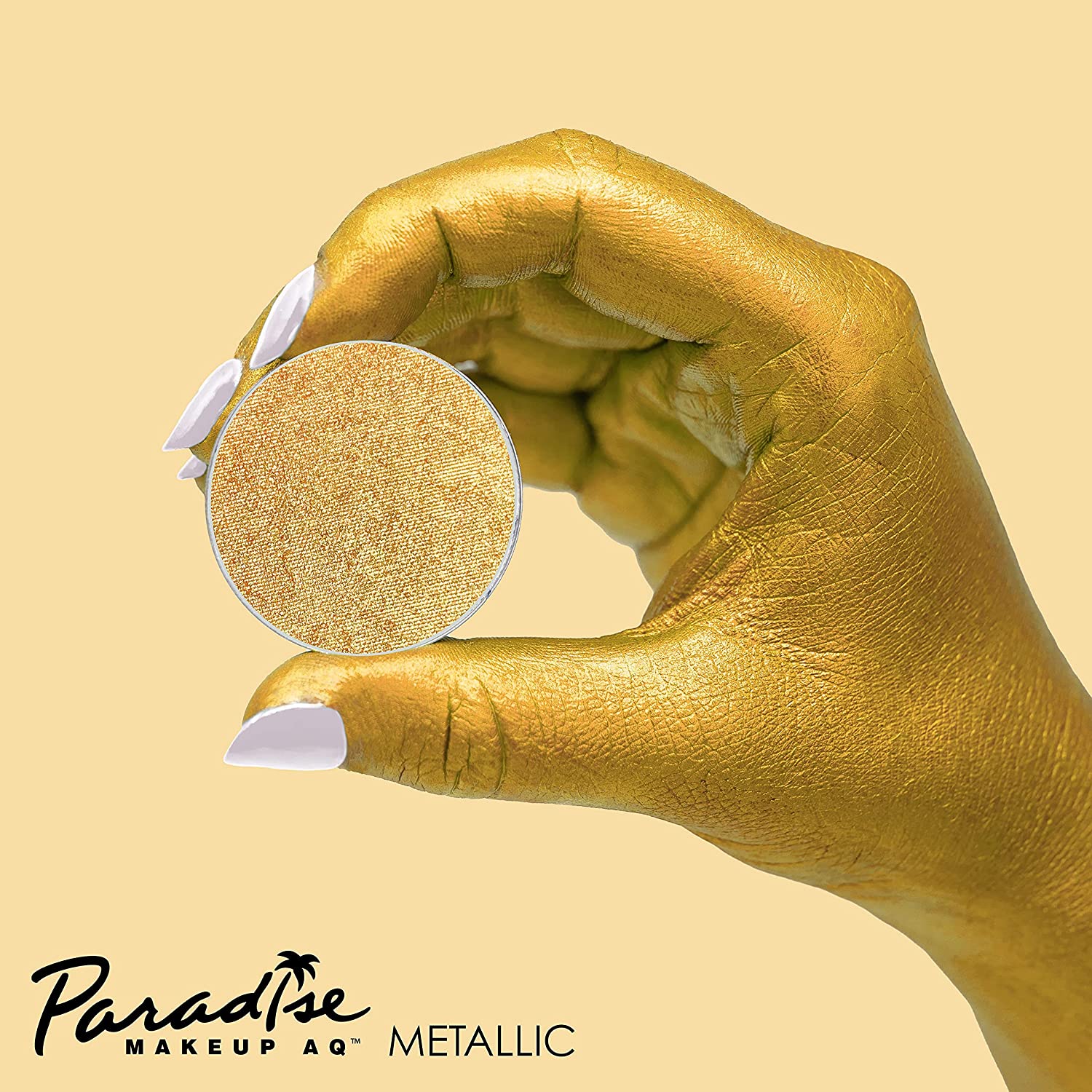 Mehron Makeup Paradise Makeup AQ Refill (.25 oz) (Metallic Gold)